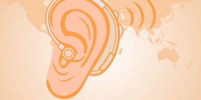 Orange Gradient World Hearing Day Social Media Graphic